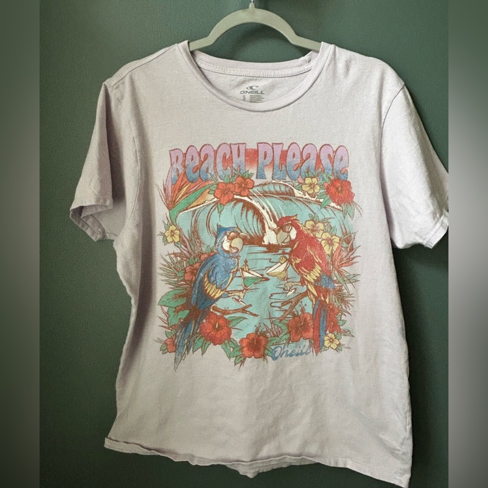 O'Neill Lavender Oversized Graphic Tee